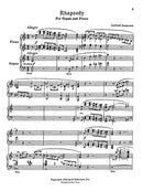 Rhapsody for Organ and Piano