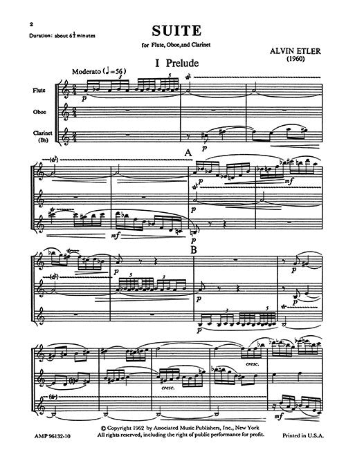 Suite for Flute, Oboe, and Clarinet