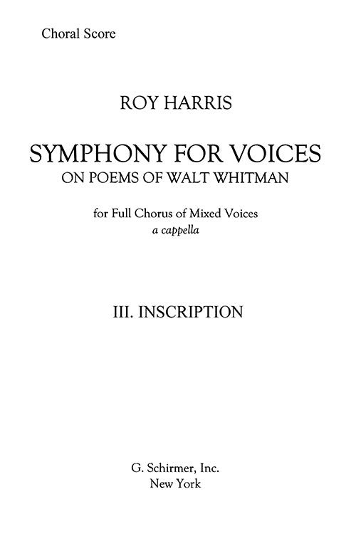 Symphony for Voices