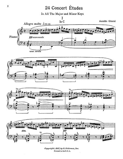 24 Concert Etudes (in all major and minor keys)