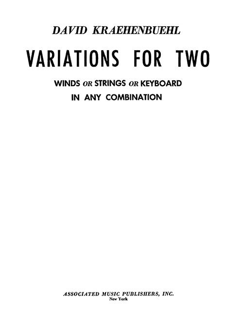 Variations for Two