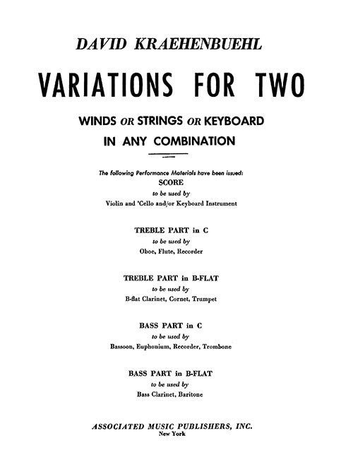 Variations for Two