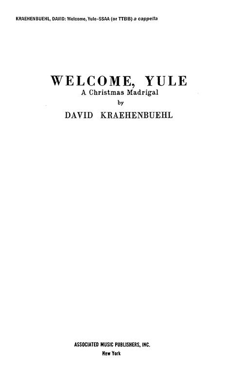 Welcome, Yule