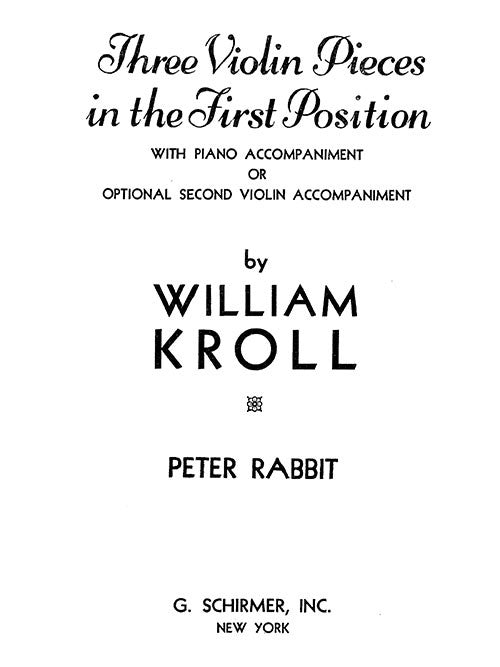 Peter Rabbit, for piano and violin