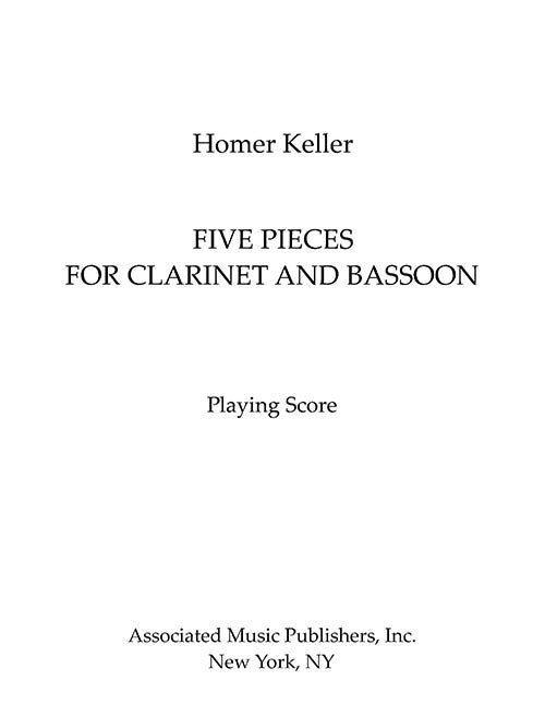 Five Pieces for Clarinet and Bassoon