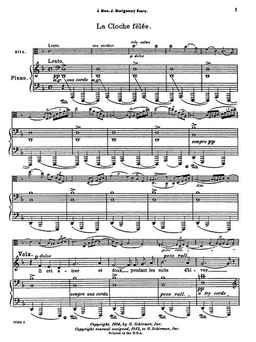 Quatre Poemes (Four Poems), Op. 5 - set (one vocal score and viola part)