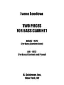 2 Pieces for Bass Clarinet
