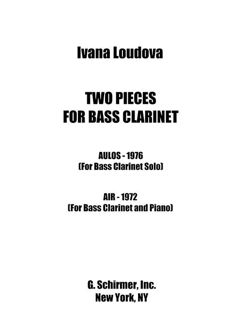 2 Pieces for Bass Clarinet