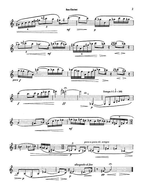 2 Pieces for Bass Clarinet