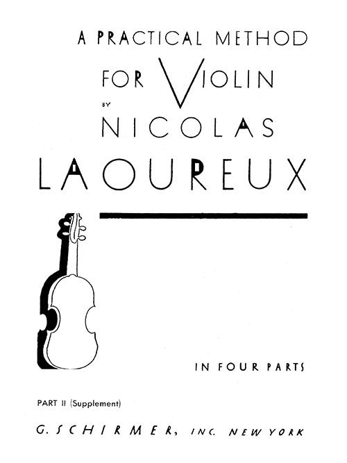 A Practical Method for Violin - Part II Supplement)