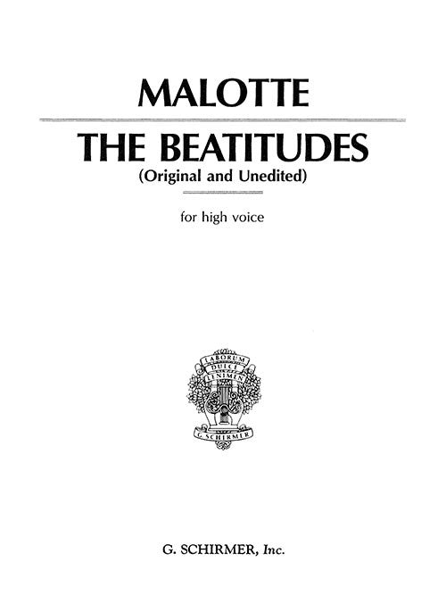 The Beatitudes - vocal score - high voice