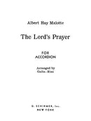 The Lord's Prayer (for acordion, arr. Galla-Rini)