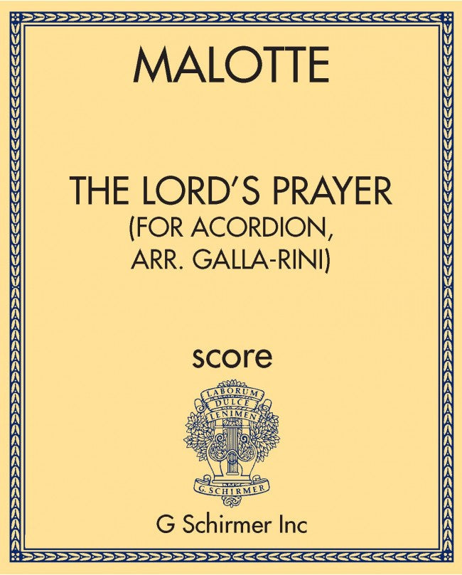 The Lord's Prayer (for acordion, arr. Galla-Rini)