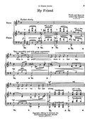 My Friend (voice and piano) - vocal score - high voice