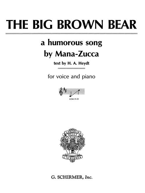 The Big Brown Bear (low in D)