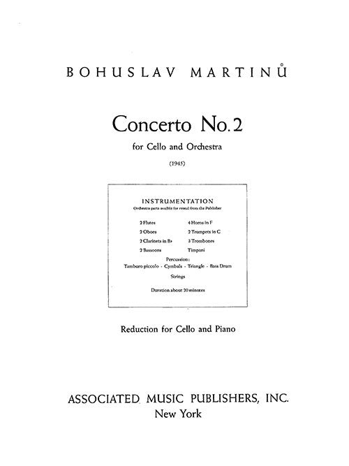 Concerto No. 2 (reduction for cello and piano)