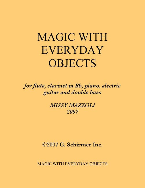 Magic With Everyday Objects (quintet)