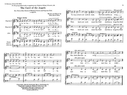 Carol of the Angels for SSA Chorus