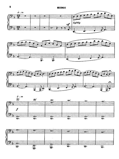 Carol of the Angels for piano 4-hands