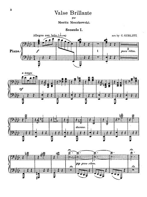 Valse Brillante, for 2 pianos