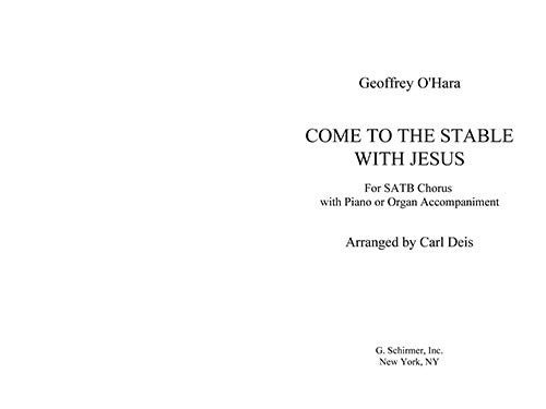 Come to the Stable with Jesus