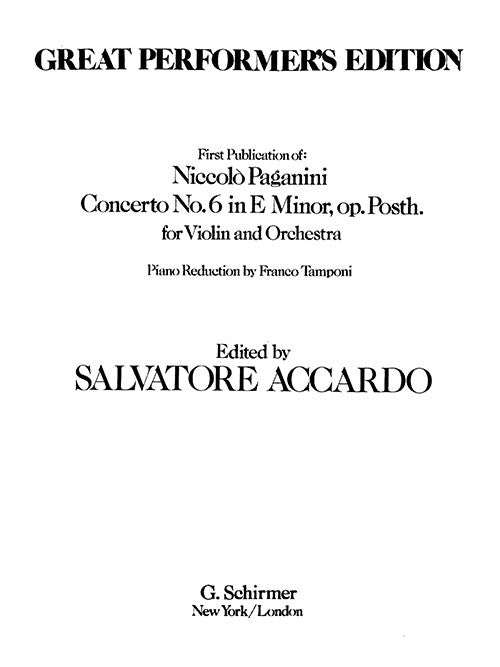 Concerto No. 6 in E Minor
