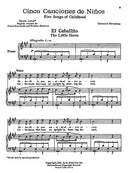 Cinco Canciones de Ninos - Five Songs of Childhood