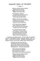 Miriam's Song of Triumph