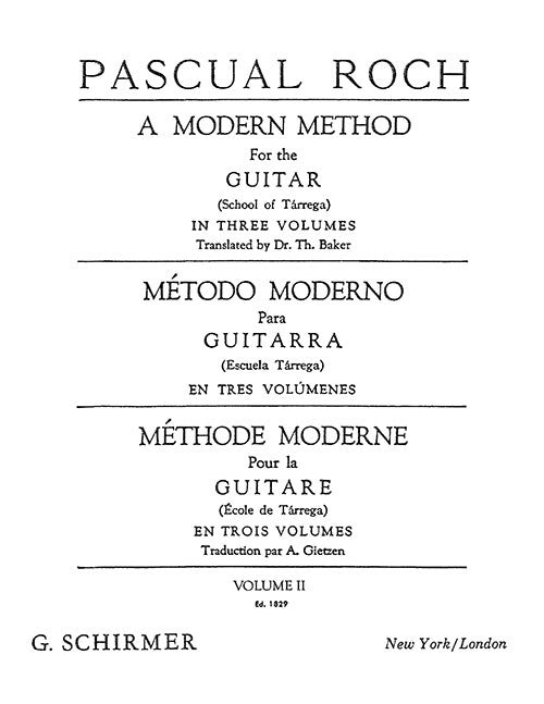 A Modern Method for the Guitar - Volume 2