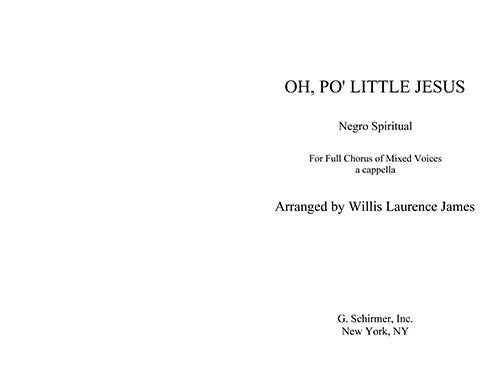 Oh, Po' Little Jesus
