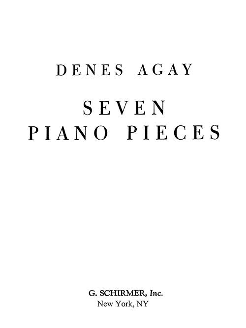 Seven Piano Pieces