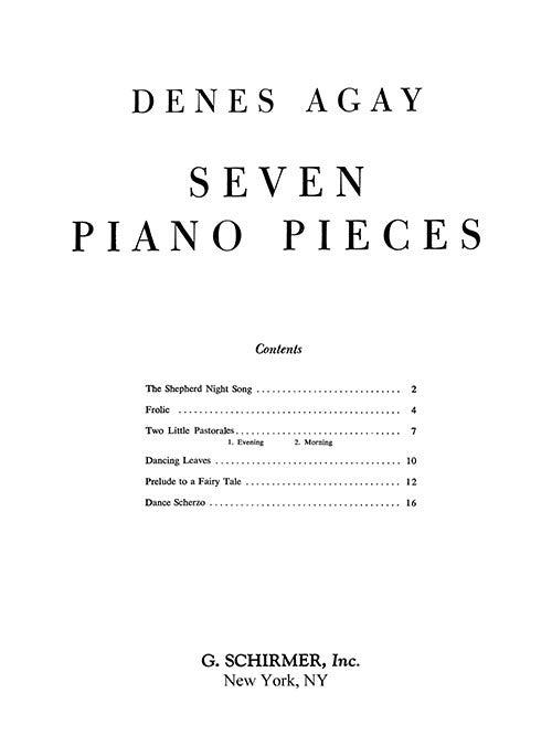 Seven Piano Pieces