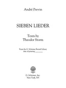 Sieben Lieder