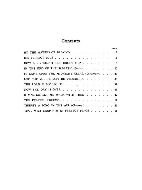 Twelve Sacred Songs - Low Voice - with piano or organ accompaniment