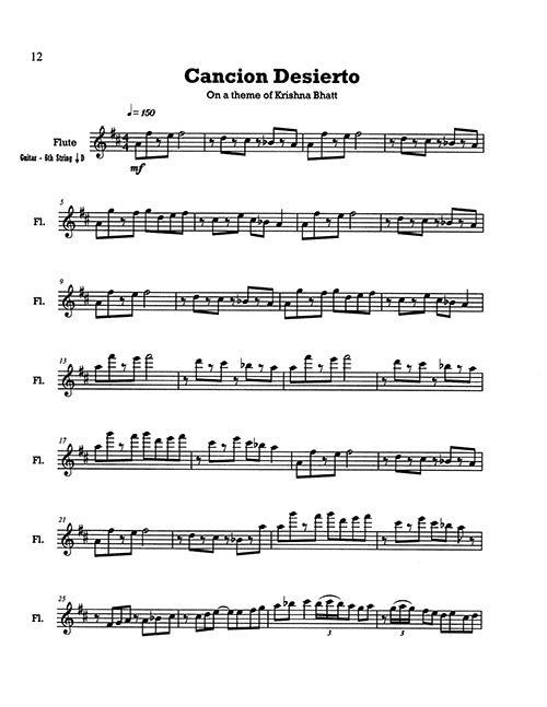 Cantos Desiertos (flute and guitar version)