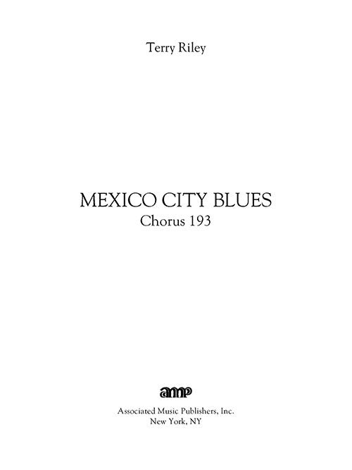 Mexico City Blues (Chorus 193)