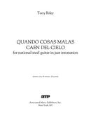 Quando Cosas Malas Caen del Cielo