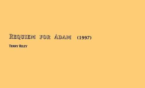 Requiem for Adam