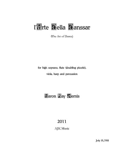Arte della Danssar, L' (from The Art of Dance)