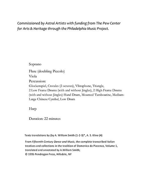 Arte della Danssar, L' (from The Art of Dance)