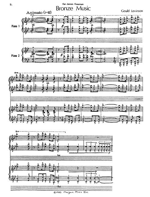 Bronze Music (for 2 pianos)