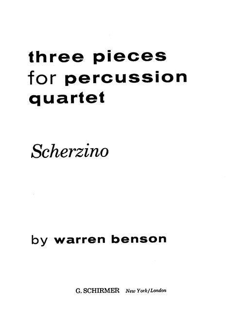 Scherzino from "Three Pieces for Percussion Quartet"