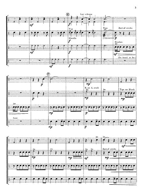 Scherzino from "Three Pieces for Percussion Quartet"