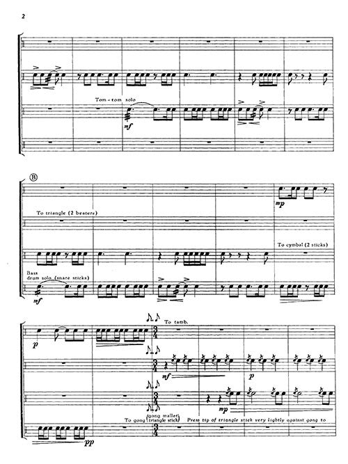 Fughetta alla Siciliana from "Three Pieces for Percussion Quartet"