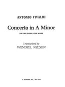 Concerto in A Minor (arr. Wendell Nelson)