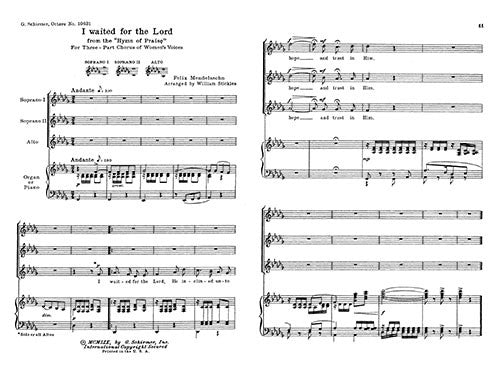 I Waited for the Lord (arr. William Stickles)