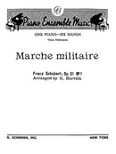 Marche Militaire, Op. 51 No. 1 (1 piano, 6 hands)