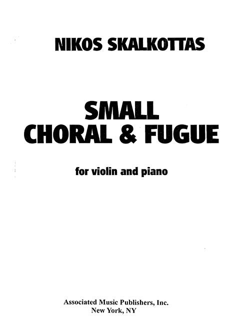 Small Choral and Fugue