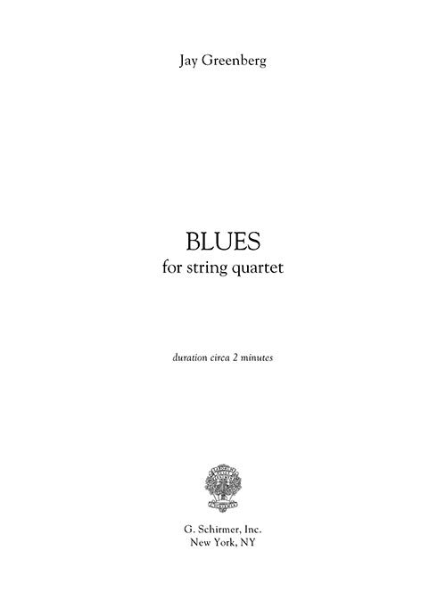 Blues for String Quartet