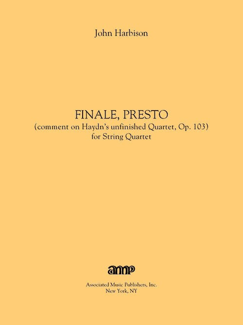 Finale, Presto (for String Quartet)